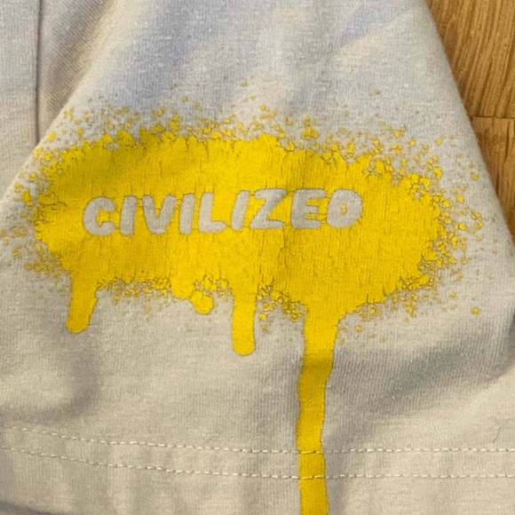 Civilized Mens World Is Mine Tee Chenille Bear w Rhinestone Embellishments / XXL - Picture 7 of 13